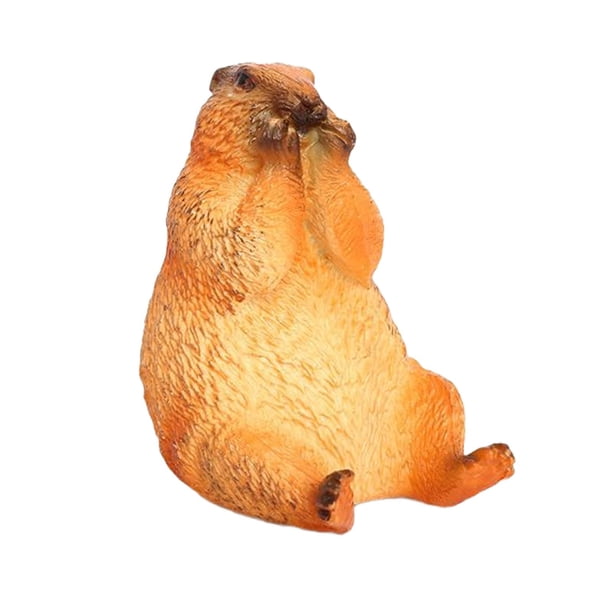 Juguete de marmota, modelo de Animal de simulación, figurita coleccionable portátil, adorno para estudio de césped, regalos de cumpleaños, dormitorio Estilo B
