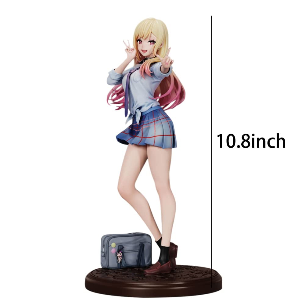 Dupurit Latest OtakuGentleman Japanese Anime My Dress-Up Darling Kitagawa Marin Action Figure Wonderful Works School Uniform Version Exquisite Boxed10.8in