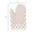 thumbnail image 6 of Unique Bargains Soft Floral Heat-Resistant Oven Mitts Cooking Gloves Beige, 6 of 6