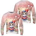 thumbnail image 3 of Happy Valentine’s Day Adorable Exotic Shorthair Kitten Holding Heart Balloon All Over Print 3D Sweatshirt Unisex Merch Cat Lover Kitten Owner Gifts - 00030, 3 of 6