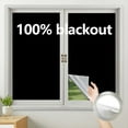 thumbnail image 2 of 100% Blackout Curtain Darkest House Blackout Window Privacy Film Tint Anti Look Cover Glass Window Cloth Car Stickers, 2 of 7