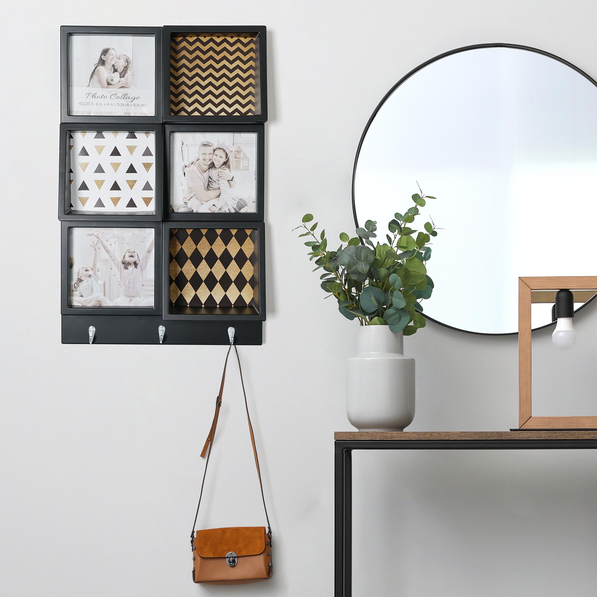Crystal Art Gallery 24x15 Black Collage Frame & Organizer