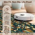 thumbnail image 6 of Design&I 8'x10' Washable Area Rug Tiled Patchwork Design Interlocking Shapes Modern Grid Layout for King Size Bedroom, Under Bed, Sleek Flatweave Pet Friendly, 6 of 7