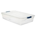 thumbnail image 2 of Rubbermaid Cleverstore Clear 41 QT Pack of 6 Stackable Plastic Storage Containers with Durable Latching Clear Lids, 2 of 9