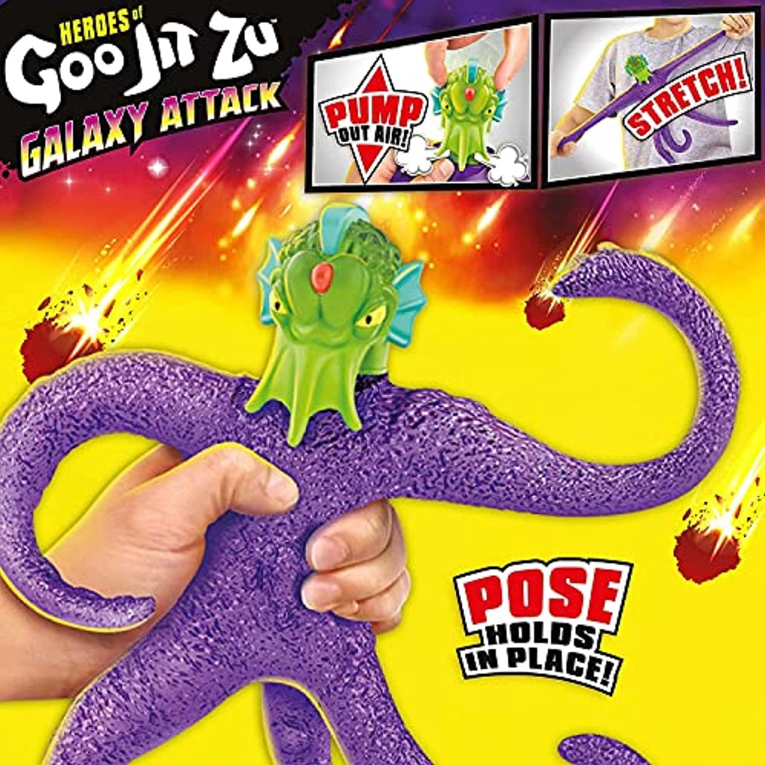 Figurine pour enfant Goo Jit Zu Figurine Heroes of Galaxy Attack Air Vac  Orbitox