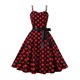 thumbnail image 5 of Vestido de tirantes con estampado de lunares para mujer Vestido estilo túnica vintage estilo sexy Traje diario Hugtrwg Para estrenar, 5 of 9