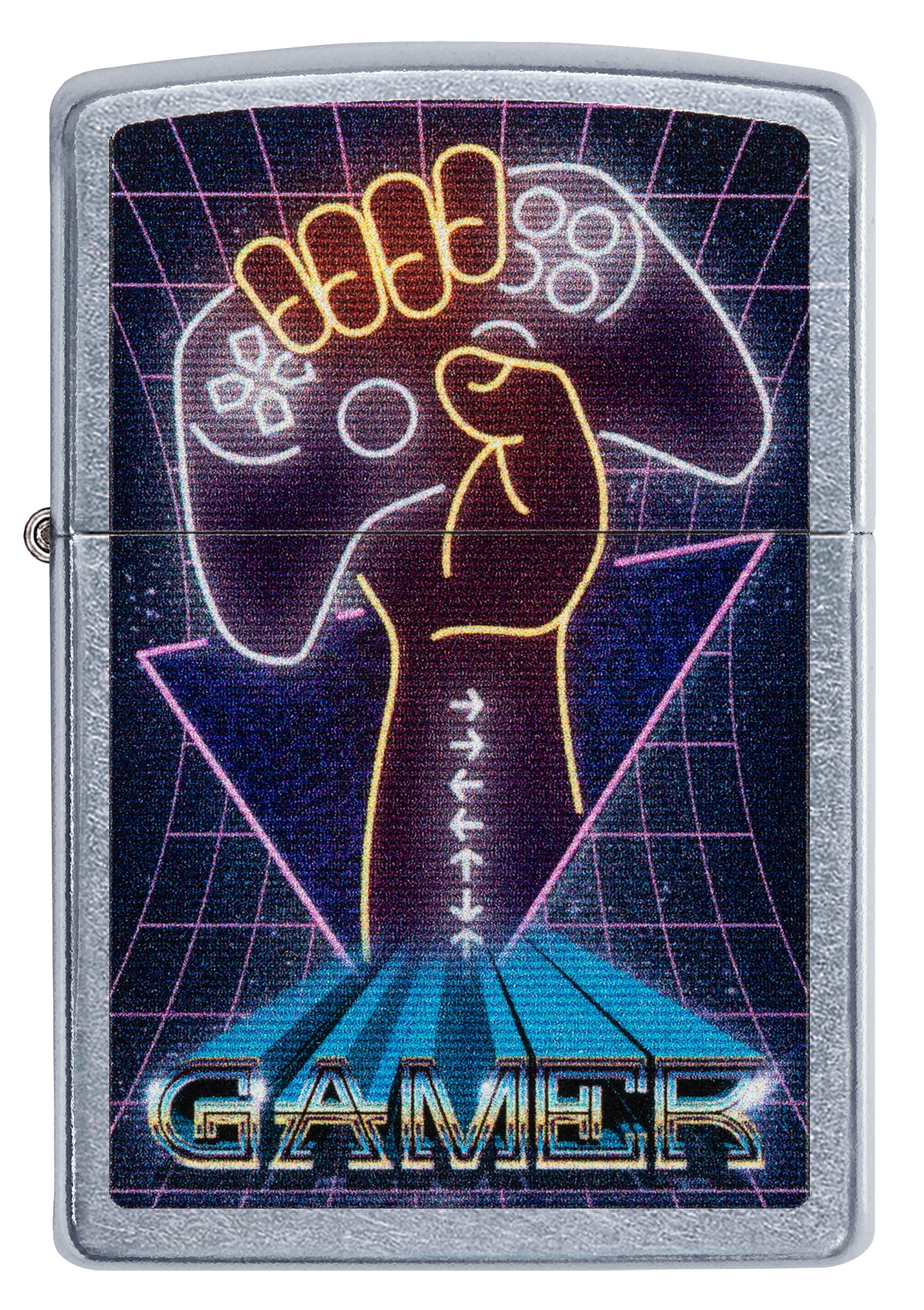 Zippo Street Chrome Gamer Windproof Pocket Lighter