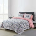 thumbnail image 3 of Mainstays 7-Piece Reversible Bed in a Bag with Laundry Tote, Purple Floral, Queen, 3 of 13
