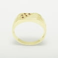 thumbnail image 4 of LBG British Made 9k Yellow Gold Natural Ruby Mens Band Ring - 25 size options - Size 7.75, 4 of 6