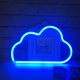 thumbnail image 1 of Decoración de luz de letrero de nube LED de neón, decoración de pared para Navidad, fiesta de cumpleaños, habitación de niños, sala de estar, decoración de fiesta de boda (azul), 1 of 5