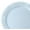 B-Portofino Blue, variant on " OCCASIONS " 120 Plates Pack, Vintage Style, Disposable Wedding Party Plastic Plates (10.25'' Dinner Plate, Portofino Plain White)