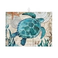 thumbnail image 1 of Balery Watercolor Sea Turtle Alfombrilla de Secado para Cocina, 18x24 Pulgadas, Súper Absorbente para Platos y Encimeras, 1 of 7