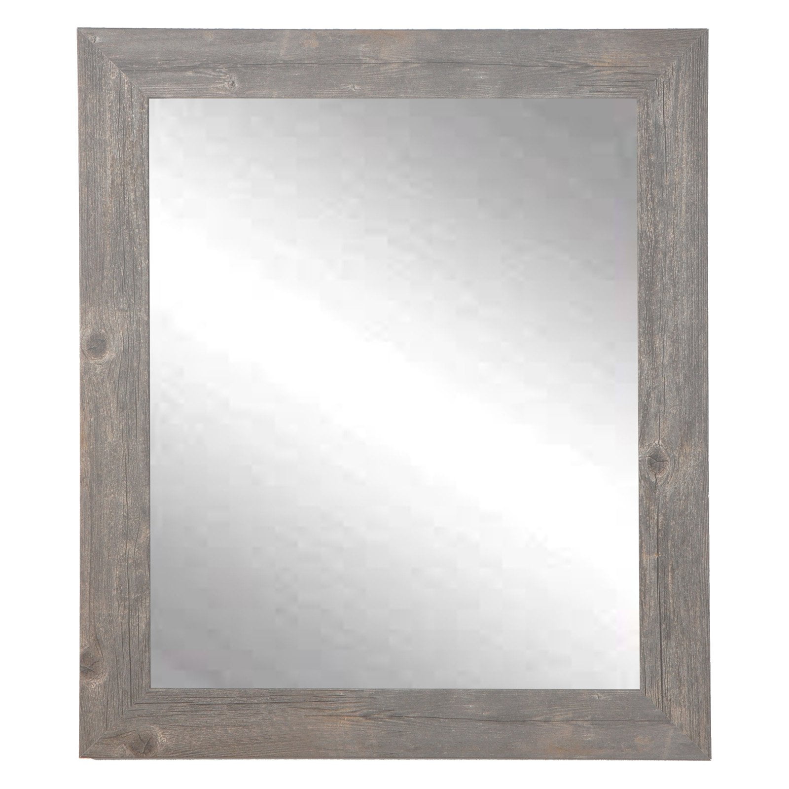 American Value Rustic Wild West Barnwood Wall Mirror