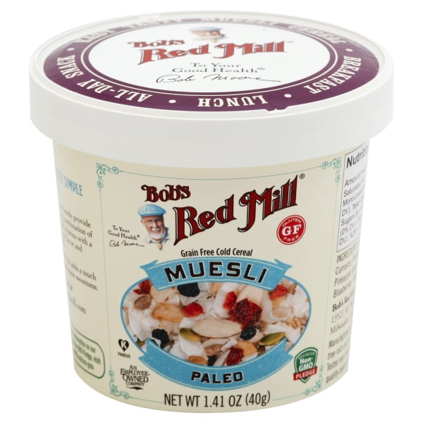 Bob's Red Mill Muesli Cup Paleo Case Of 12 1.41 Oz. Walmart