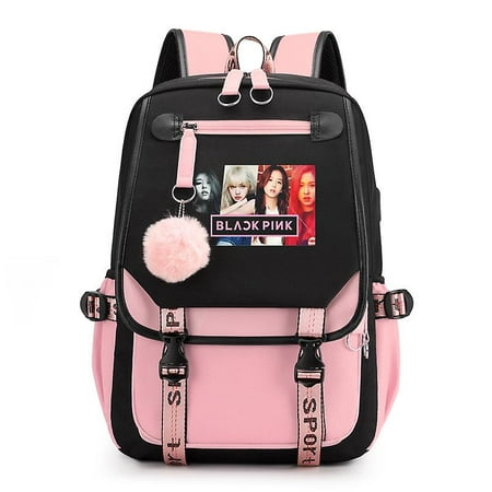 Blackpink Backpack Laptop Bag School Bag Bookbag With Usb Charging ...