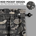thumbnail image 5 of Kitchen Food Cooking Chef Kitchen Curtains and Valances Set - 3 Piece Kitchen Curtains Sets with Valance for Windows Rod Pocket Machine Washable Kitchen Decor Decorations (54"x18"+2x27.5"x24"), 5 of 6