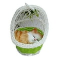 thumbnail image 2 of opvise Simulation Cute Cats Kitten Sound Plush Doll Toy Hanging Basket Home Decoration 6#, 2 of 8
