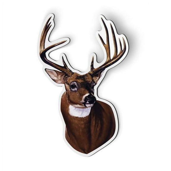 Deer Buck Hunting - 5.5" Magnet for Car Locker Refrigerator