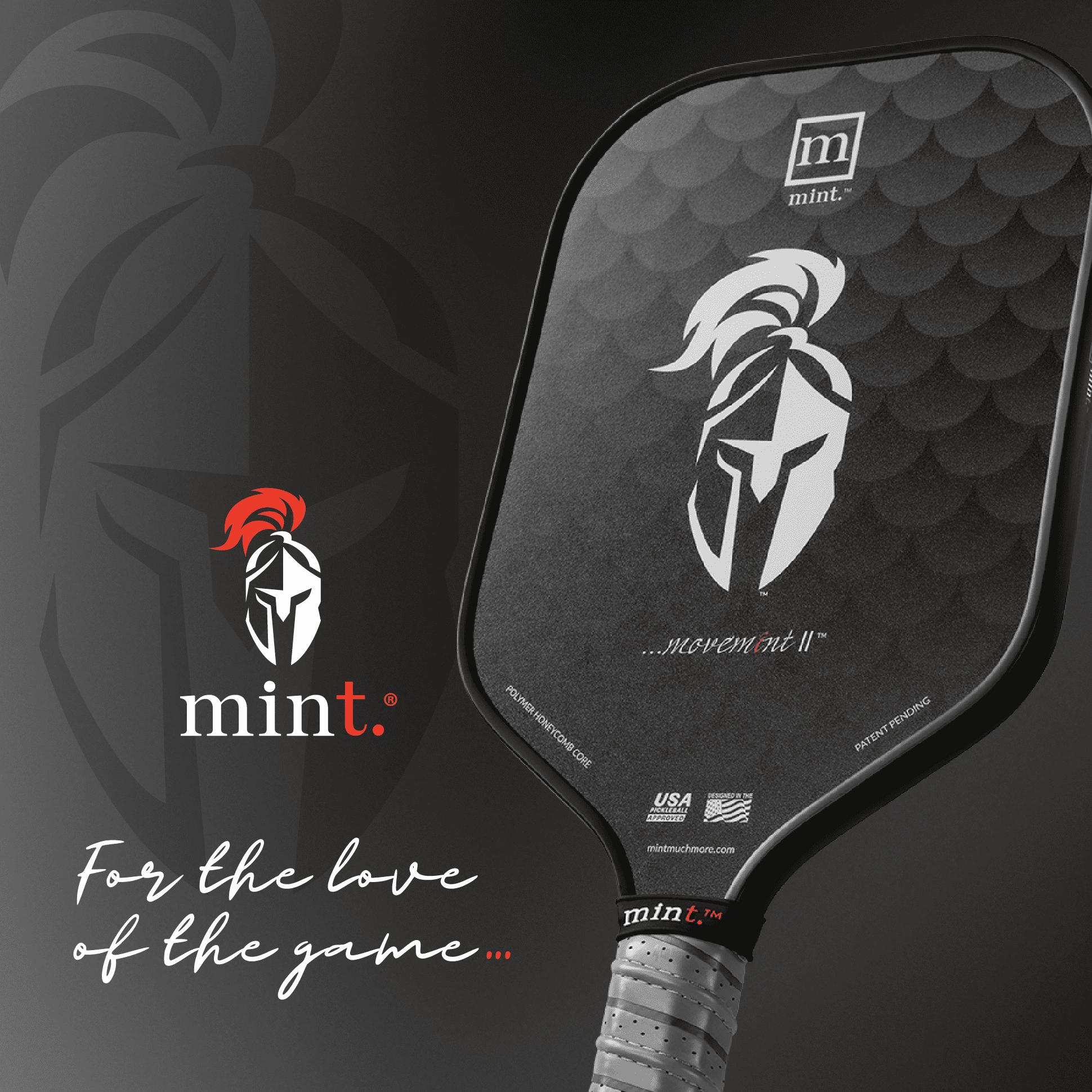 Mint Sport T300 Carbon Fiber Pickleball Paddle – 13mm Polypropylene Core for Power & Control – Cold Pressed Midweight Paddle with Smooth Surface & TPE Edge Guard – USAPA Approved for All Skill Levels