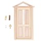 thumbnail image 2 of Muebles en miniatura, puerta de madera en miniatura 1:12, puerta de madera en miniatura, puerta de casa de muñecas elaborada por expertos, 2 of 14