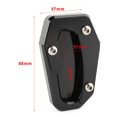 thumbnail image 4 of Placa de extensión de soporte de pata de cabra lateral compatible con Yamaha TMAX 530 SX T-MAX 530 DX 2017-18, 4 of 4