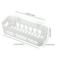 thumbnail image 4 of JWDX Rack Clearance, Adhesive Bathroom Shelf Stick on Bathroom Kitchen Storage Organizer Suction Shower Shelf Wall with Phone Holder No Drilling, 4 of 7