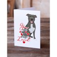thumbnail image 2 of Pit Bull Blue #3 so Loved Greeting Cards and Envelopes Pack of 8 7 in x 5 in, 2 of 3