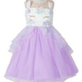 thumbnail image 1 of Girls Unicorn Costume Pageant Flower Princess Party Dress, 1 of 7