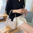 thumbnail image 4 of POINTERTECK Fashion Women Butterfly Chain PU Underarm Bag Casual Pure Color Shoulder Bags, 4 of 9