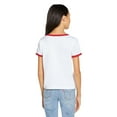 thumbnail image 2 of Levi's Girls Short Sleeve Ringer T-Shirt, Sizes 4-16, 2 of 6