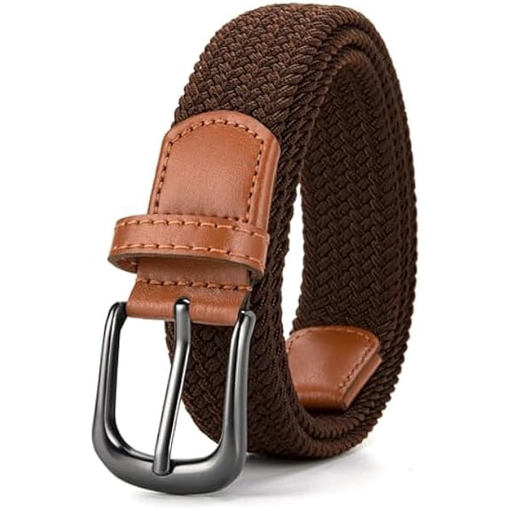 Eryueer Woven Boys Belt, 1.25" Elastic Braided Kids Belt, Casual for Golf And Baseball