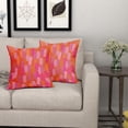 thumbnail image 6 of Preppy Pink Orange Pillow Covers 20X20 Inch Hot Pink Retro 70s Abstract Brush Aesthetic Decorative Linen Seasonal Pillow Cases Set of 2 College Trendy Funky Dormitory Home Decor F, 6 of 6