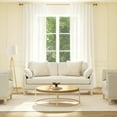 thumbnail image 6 of Jennifer Taylor Home Pasadena 75.5" Modern Farmhouse Sofa, French Beige Performance Velvet, 6 of 7