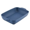 Ayesha Curry Rectangular Ceramic Baking Dish, 9-Inch x 13-Inch, Anchor Blue