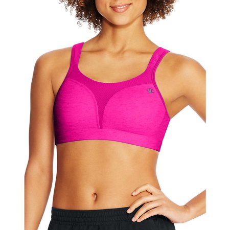 Champion Spot Comfort Sports Bra Size 42c Color Pinksicle Heather Pinksicle