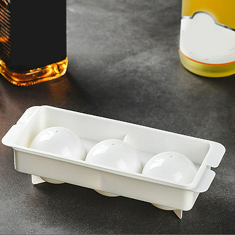 Yeeco Mini Ice Cube Trays 4 Packs, 5.6”×2.8”×1.4” Small Ice Cube Tray,  Silicone Ice Cube Trays with Lid 8 Cubes, Easy-release Ice Cube Trays for  Mini