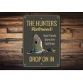 thumbnail image 1 of The Hunters Retreat Novelty Decor, Metal Wall Sign - 10x14 Inches, 1 of 4