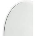 thumbnail image 4 of 24” x 24” White Rubber Framed Mirror | Round Bathroom Wall Mirror, 4 of 10