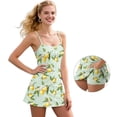 thumbnail image 5 of Garronmavis Lemon Floral Print Workout Golf Dress for Women Sleeveless 2 Piece Set Workout Tennis Dress with Built-in Shorts Mini Pickleball Dresses Fruit Print Outfits, Size S, 5 of 7