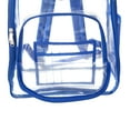 thumbnail image 3 of K-Cliffs Unisex Clear Transparent PVC 17" School Backpack in Royal, Teen-Adult, 3 of 9