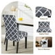 thumbnail image 5 of Fundas para Sillas de Comedor SearchI Juego de 4 Geométricas en Gris y Blanco, 5 of 7
