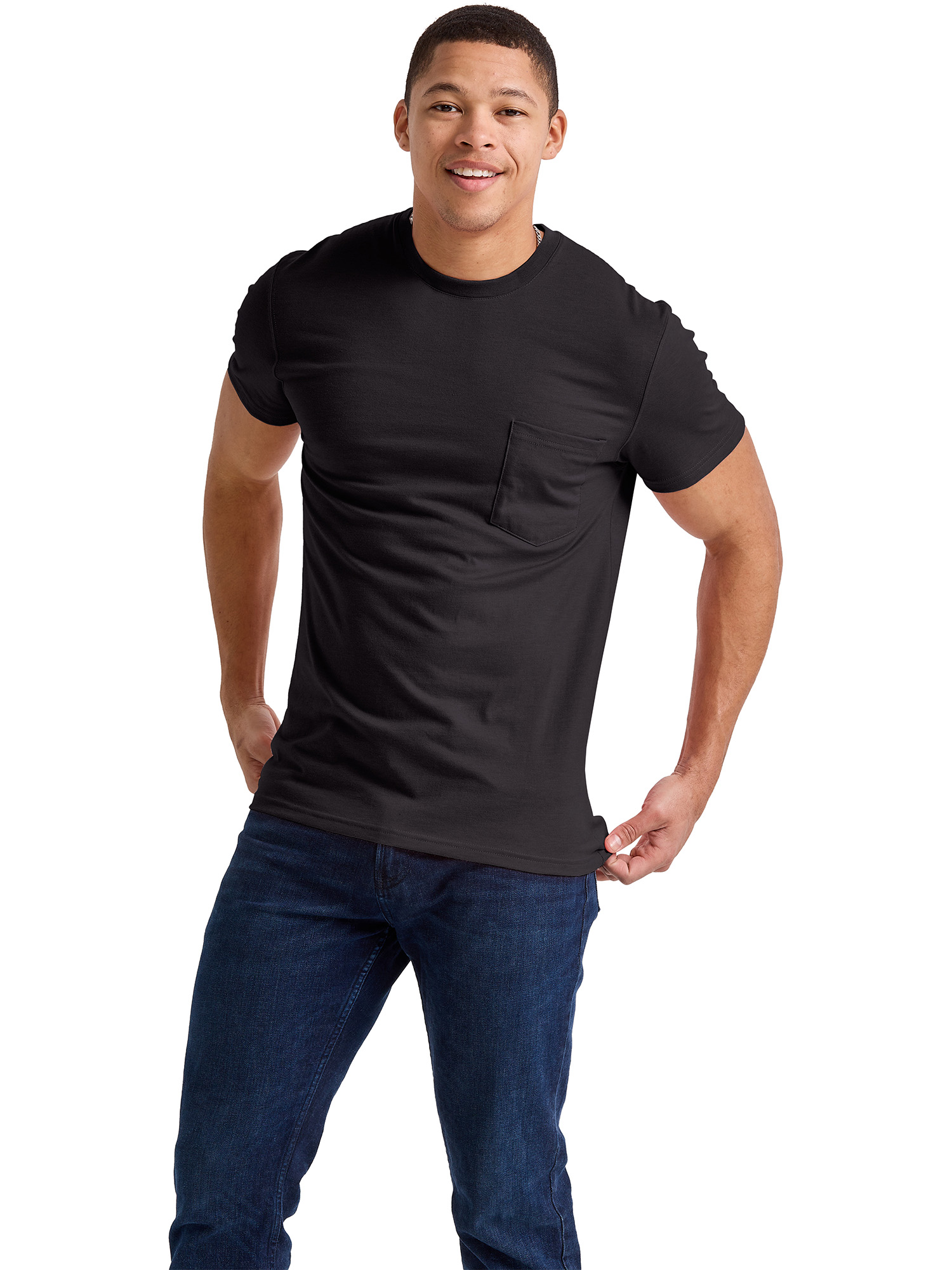 Hanes Men's & Big & Tall Men's Triblend Lightweight Crewneck Tee Shirt, Sizes S-4XLT
