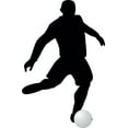 thumbnail image 2 of Soccer Silhouette Wall Decal by Wallmonkeys Peel and Stick Graphic (48 in H x 31 in W) WM82946, 2 of 4