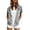 Grey, variant on ZHOGXU Casual Sporty Womens Zip Up Hoodie Sweatshirt Solid Color Short Sleeve Tops Relaxed Fit Drawstring Hood Ribbed With Pocket Comfortable Everyday Wear