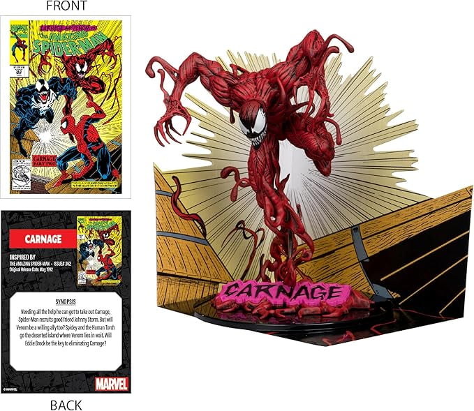 Marvel Carnage 1:10th Scale Collectible with Scene - The Amazing Spider-Man #362