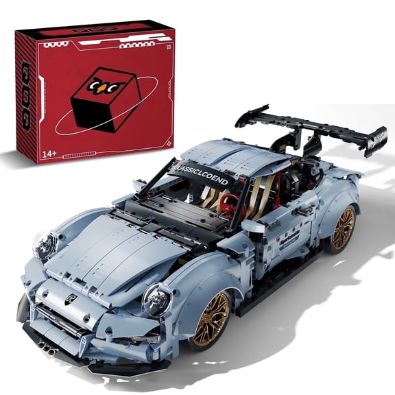 Leimao 1:10 Sports Car 911 Racing Model Toy, Decor Collectible Building set for Adult (2100 Pcs)