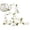 White, variant on Artificial Flower Wall Hanging Garland – 90.5" Long Silk Floral Vine with 18 Blooms for Home, Wedding, Party & Holiday Decor (Indoor/Outdoor Use)