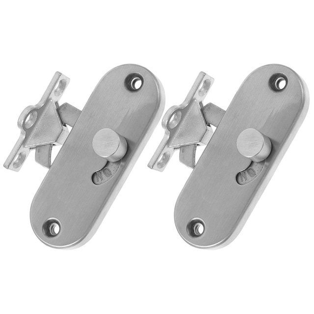 2 piezas de cerradura de puerta de granero, pestillos de puerta corrediza, pestillos de puerta de 90 grados, pestillos de puerta que se abren hacia afuera