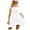 White, variant on Angala Women's Tie Back Square Neck Short Puff Sleeve Casual Dresses A Line Mini Dress Classic Beautiful Casual Women's Dress