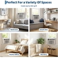 thumbnail image 6 of Window Air Conditioner 8000 BTU – Quiet, Energy Efficiency Certified Certified, 3 Cooling & Fan Speeds, LED Display, Remote, Cools Up to 350 Sq. Ft, Window AC Unit for Bedroom, Office – Without WiFi, 6 of 6